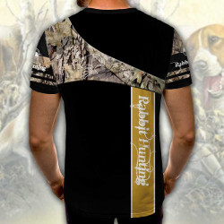 3D мъжка тениска с ловни мотиви Rebbit Hunting 3D мъжка тениска с ловни мотиви Rebbit Hunting
