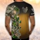 3D мъжка тениска принт Deep Hunter
