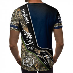 3D мъжка рибарска тениска Див глиган 3D мъжка рибарска тениска Див глиган