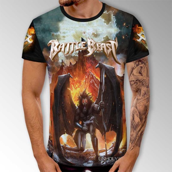 3D мъжка тениска на Battle Beast