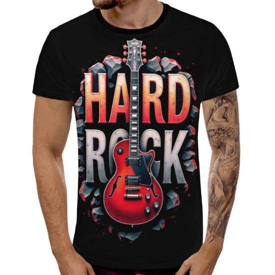 3D мъжка тениска Hard Rock 13817