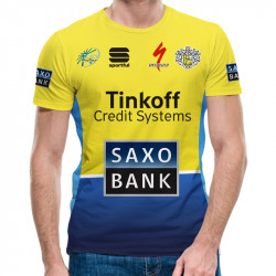3D мъжка тениска Tinkoff Yellow 3D мъжка тениска Tinkoff Yellow