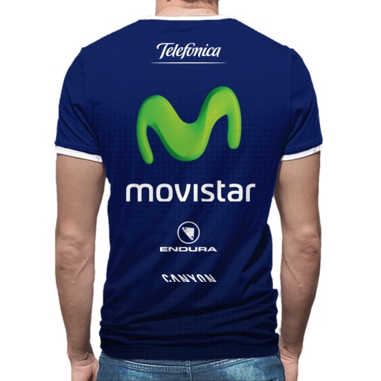 3D мъжка тениска Movistar dark blue