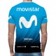 3D мъжка тениска Movistar sky blue