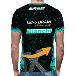 3D мъжка тениска Bianchi black 3D мъжка тениска Bianchi black