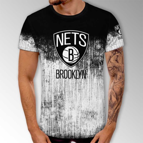 3D мъжка тениска Brooklyn NETS