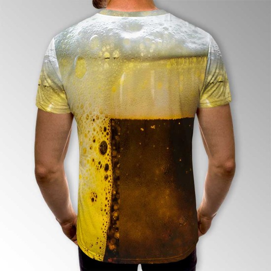 3D мъжка тениска Beer 11772