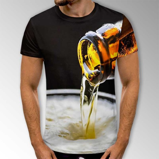 3D мъжка тениска Beer 11773