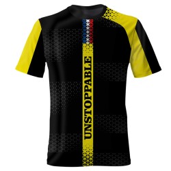 3D мъжка тениска с абстрактен принт UNSTOPPABLE 14338