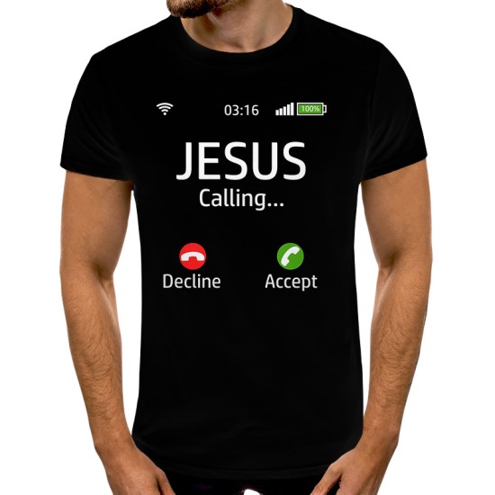 3D мъжка тениска Jesus 12912