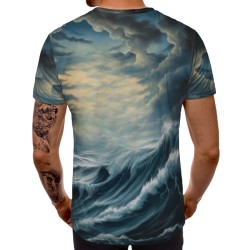 3D мъжка тениска Кораб 12998 3D мъжка тениска Кораб 12998
