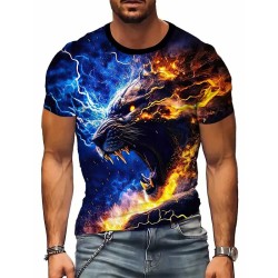 3D мъжка тениска Буря 12421 3D мъжка тениска Буря 12421