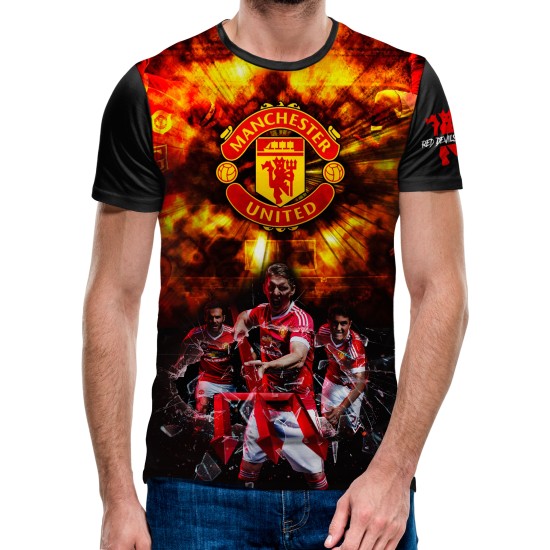 3D мъжка тениска Manchester Utd