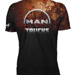 3D мъжка тениска MAN в кафяво 3D мъжка тениска MAN в кафяво