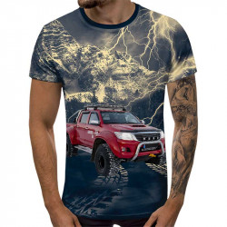 3D МЪЖКА ТЕНИСКА 4677 + подарък надпис 