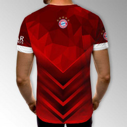 3D мъжка фенска тениска FC Bayern  3D мъжка фенска тениска FC Bayern