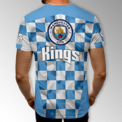 3D мъжка фенска тениска FC Manchester Citi 3D мъжка фенска тениска FC Manchester Citi