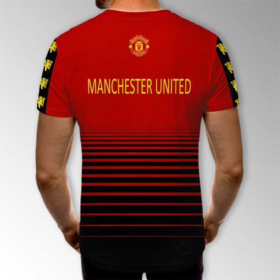 3D мъжка фенска тениска Manchester United