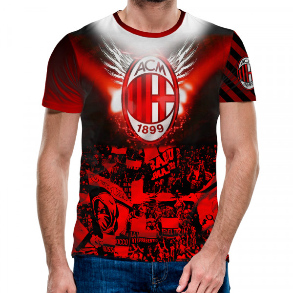 3D мъжка тениска AC Milan