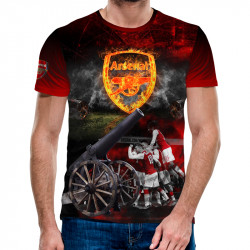 3D мъжка тениска Arsenal - The Gunners