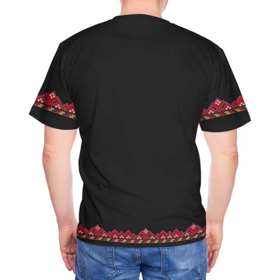3D мъжка тениска принт Български шевици 11344