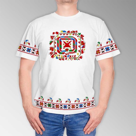 3D мъжка тениска принт Български шевици 11467