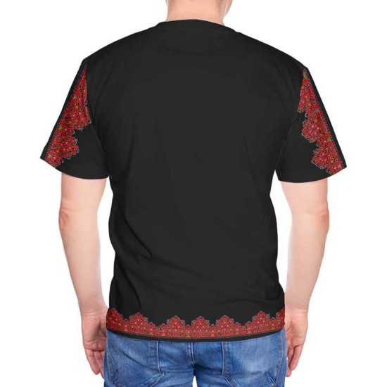 3D мъжка тениска принт Български шевици 11251