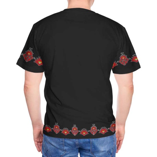 3D мъжка тениска принт Български шевици 11254