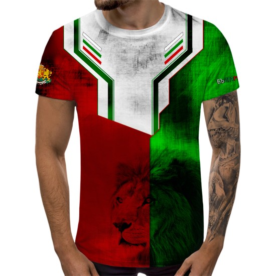 3D мъжка тениска Bulgaria