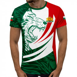 3D мъжка тениска принт Български лъв