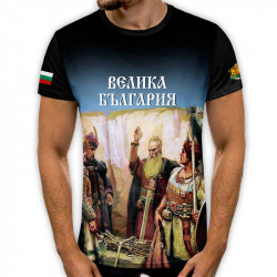 3D мъжка тениска принт национална Велика България 3D мъжка тениска принт национална Велика България