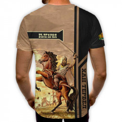 3D мъжка тениска принт национална Хан Тервел 3D мъжка тениска принт национална Хан Тервел