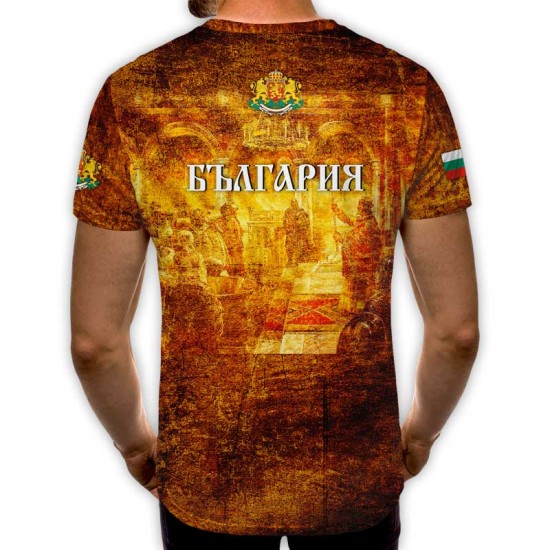 3D мъжка тениска принт национална Св.Цар Борис