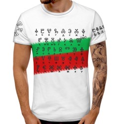 3D мъжка тениска принт национална 12926