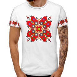 3D мъжка тениска принт Български шевици 13023 3D мъжка тениска принт Български шевици 13023