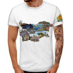 3D мъжка тениска принт национална 13322 3D мъжка тениска принт национална 13322