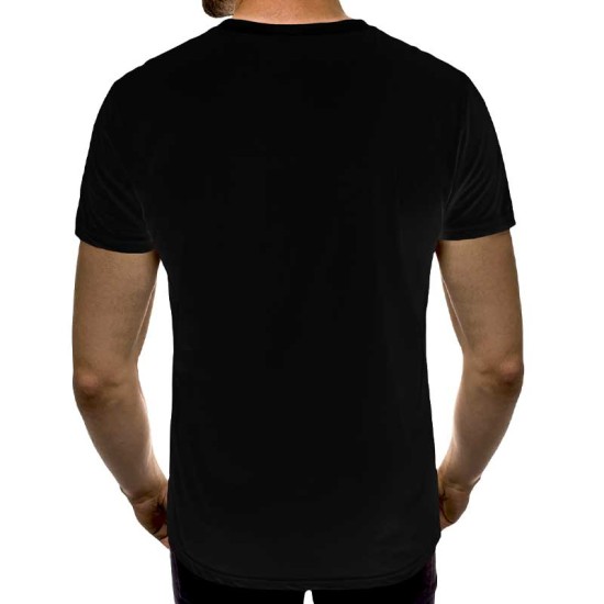 3D мъжка тениска принт национална 12529