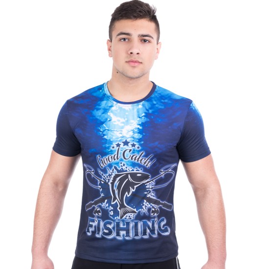 3D мъжка тениска FISHING
