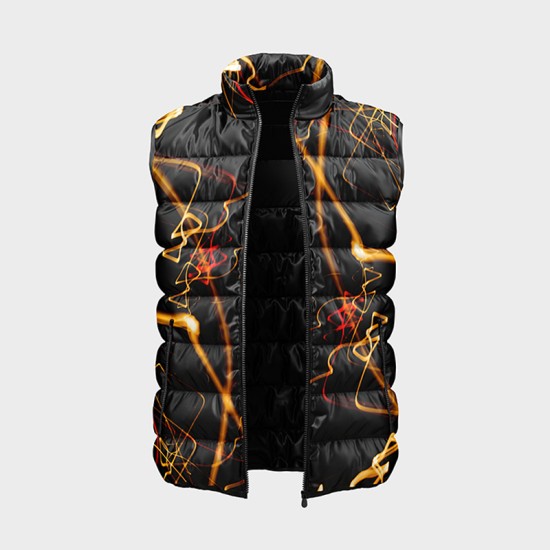 Мъжки елек с цветен абстрактен принт 14221