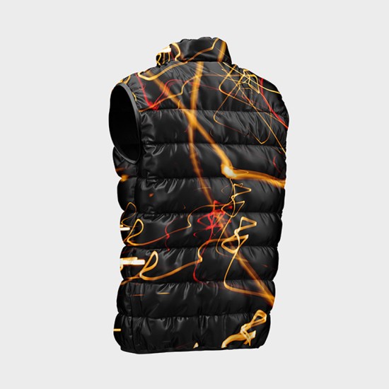 Мъжки елек с цветен абстрактен принт 14221