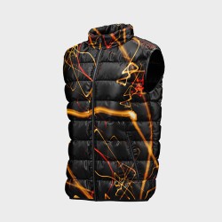 Мъжки елек с цветен абстрактен принт 14221