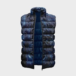 Мъжки елек с цветен абстрактен принт 14223