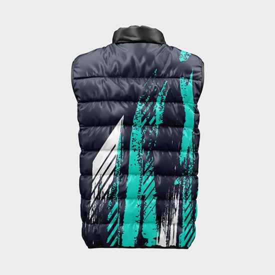 Мъжки елек с цветен абстрактен принт 14224