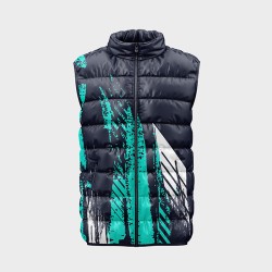 Мъжки елек с цветен абстрактен принт 14224