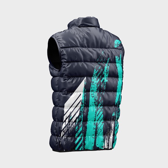 Мъжки елек с цветен абстрактен принт 14224