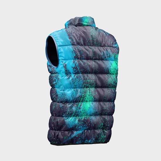 Мъжки елек с цветен абстрактен принт 14226