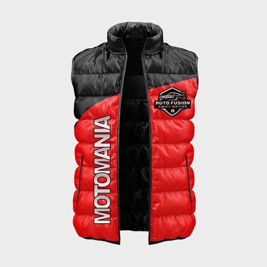 Мъжки елек с цветен принт " Мотомания " 14229