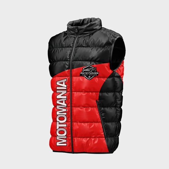 Мъжки елек с цветен принт " Мотомания " 14229