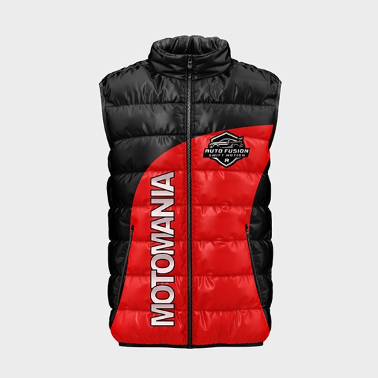 Мъжки елек с цветен принт " Мотомания " 14229