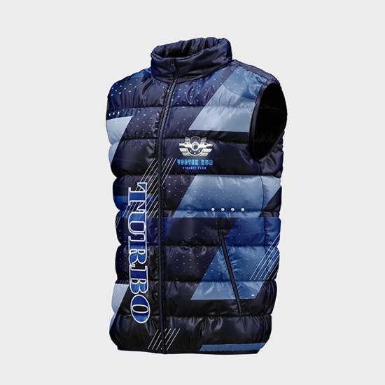 Мъжки елек с цветен принт " Турбо " 14230